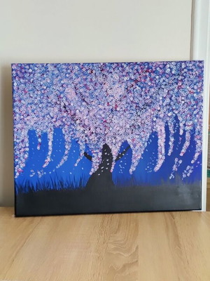 Handmade willow painting 50x40 cm