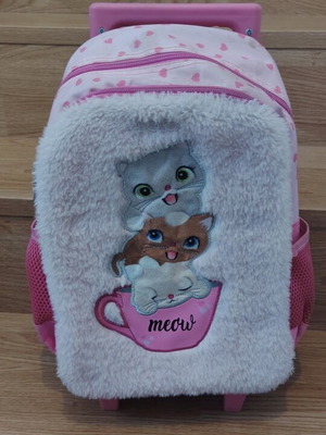 Toddler bag cat design for girls Polo like new