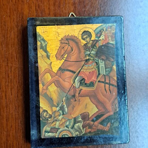 Religious icons, set of 16, various sizes and materials