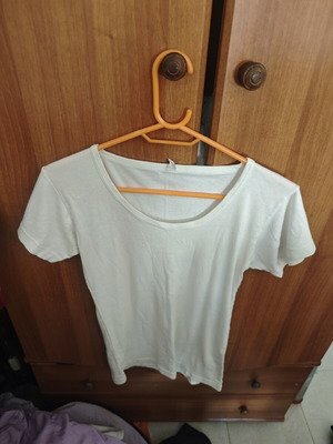 Men's Cotton T-shirt 100% L like new, black and white