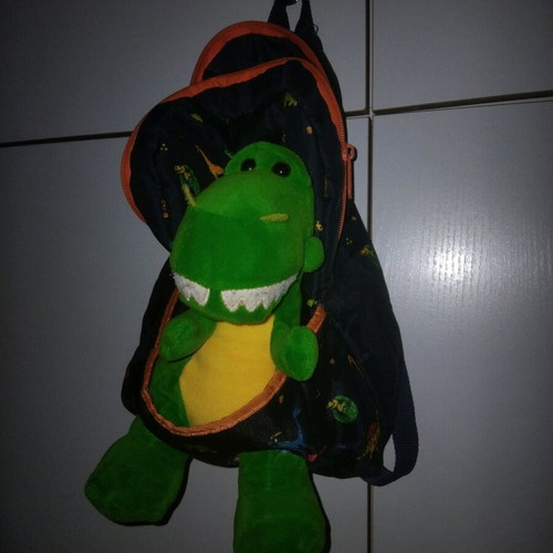 Children's bag with detachable dinosaur new