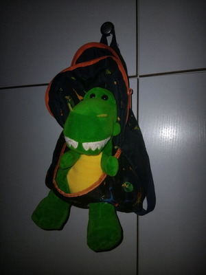Children's bag with detachable dinosaur new