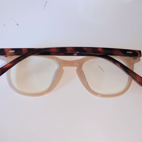 Glasses for Presbyopia +2.00 Unisex Beige Brown Tortoise Like New