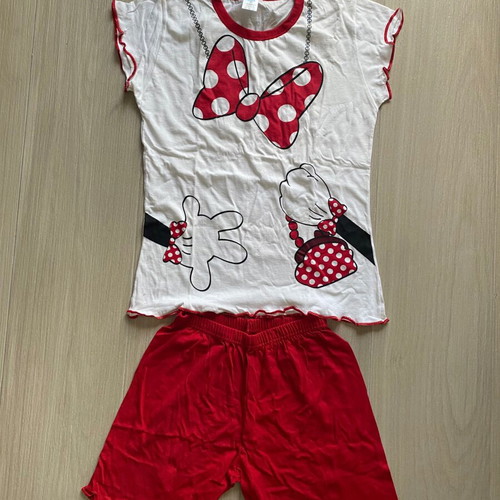 Girls' pajamas new, size 12, white and red