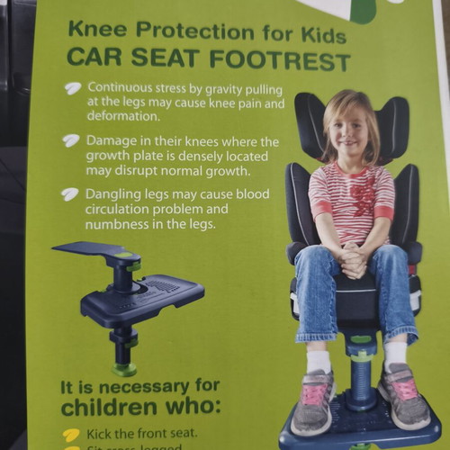 KneeGuard Kids 3 Adjustable Car Seat Footrest new