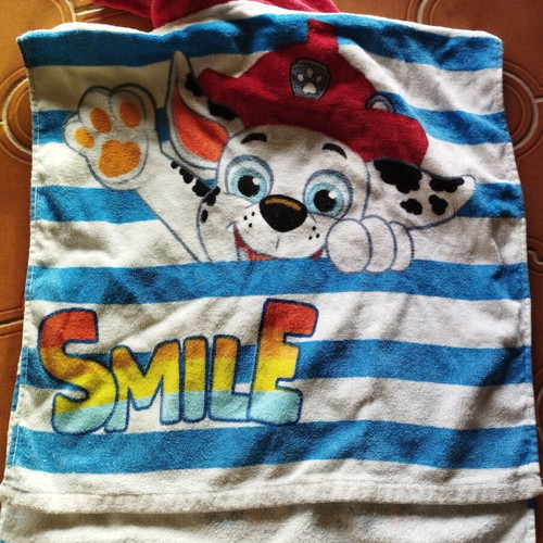 Paw Patrol towel poncho used for ages 2-4
