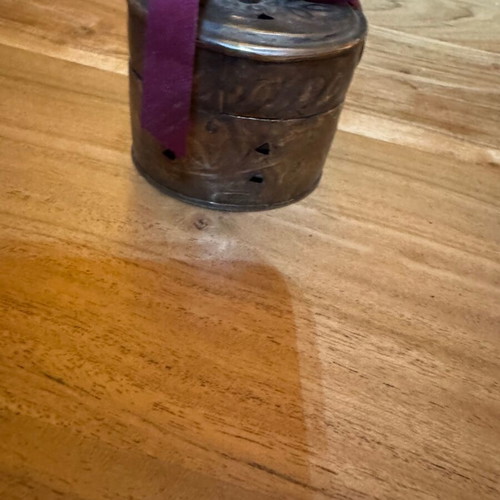 Metal container aromatic vintage lantern used
