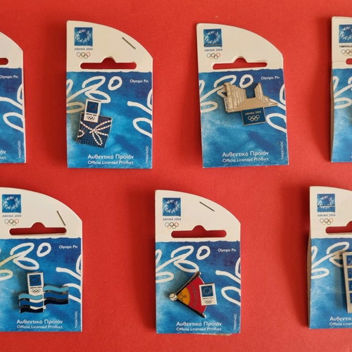 Olympic pins Athens 2004 new, set of 11 lapel pins