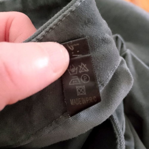 Velvet trousers green, like new, size L/40/12