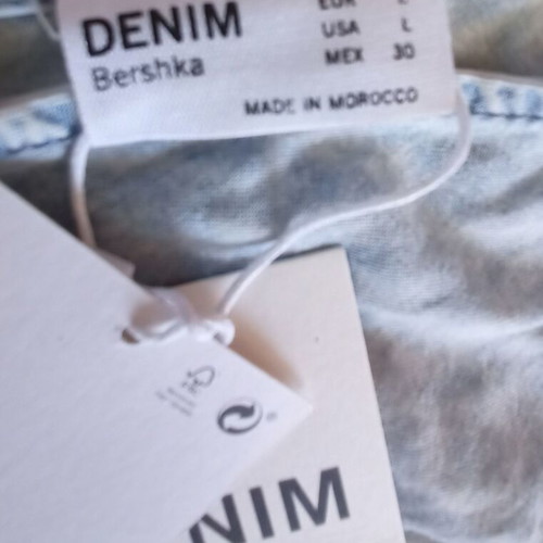 Bershka jumpsuit size L new turquoise with tags