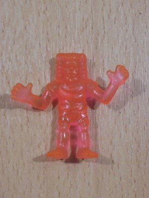 Muscle Giusto alien transparent orange rubber figure used