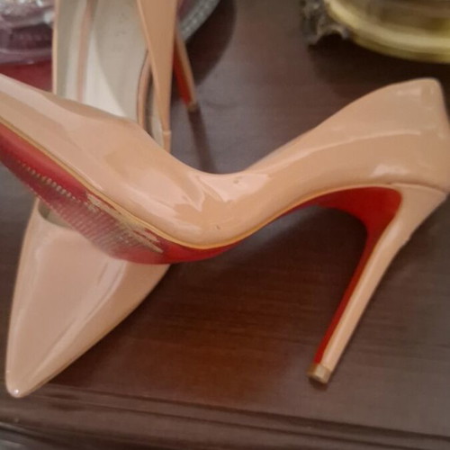 A.L.E. beige pumps size 41, heel height 11 cm
