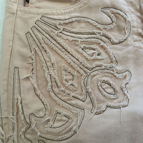 Just Cavalli Womens Vintage Paisley Floral Applique Jeans XS
