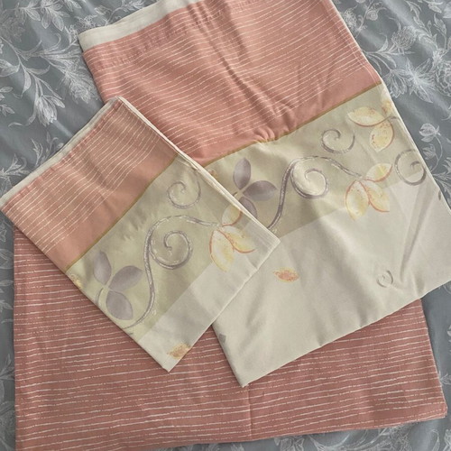 Cotton single bed sheet set like new, size 1.50x2.40m with pillowcase