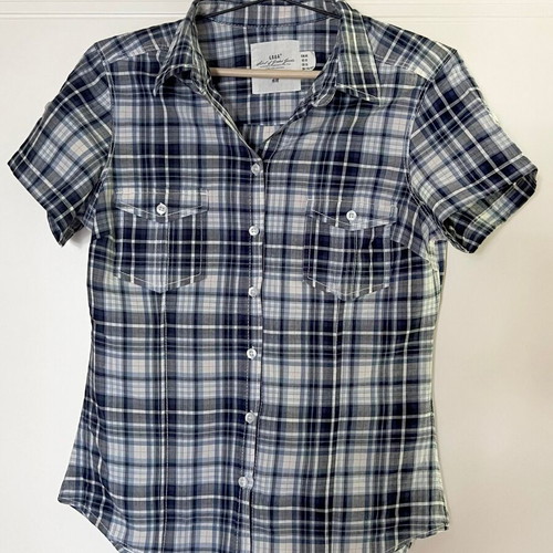 H&M Blue Checked Shirt like new, 100% cotton, size L/40