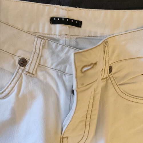 Sisley white jeans like new, size S