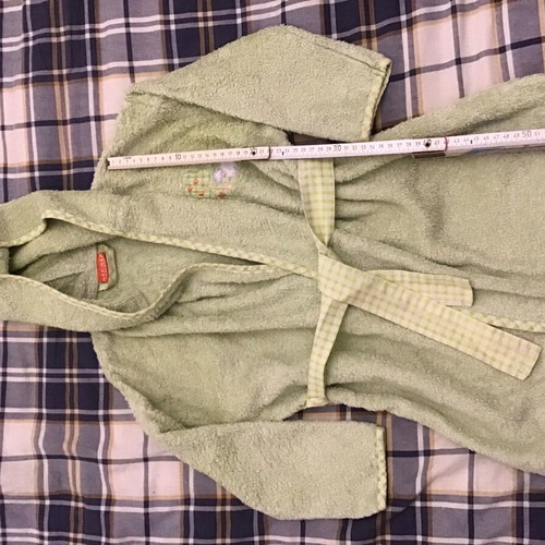 Nef-Nef children's bathrobe used for ages 4-6, light green