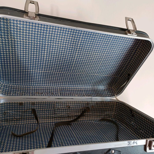 Vintage suitcase used, black