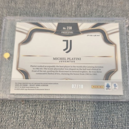 Platini 02/10 Gold Select Juventus card like new