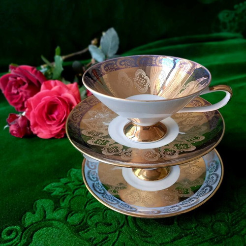 Tete-a-tete cups used porcelain Bavaria