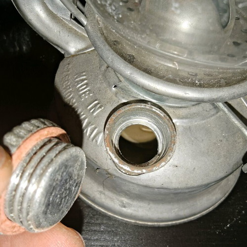 Meva oil lamp from Czechoslovakia full galvanized large new
