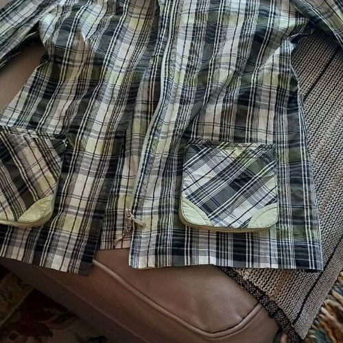 Lightweight checked jacket medium by Galatis