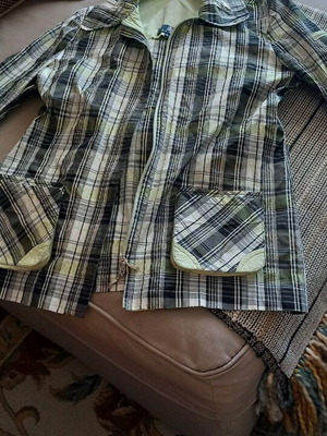Lightweight checked jacket medium by Galatis