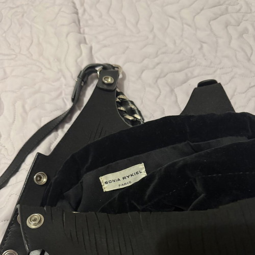 Sonia Rykiel Baltard Bag like new, black laser cut design