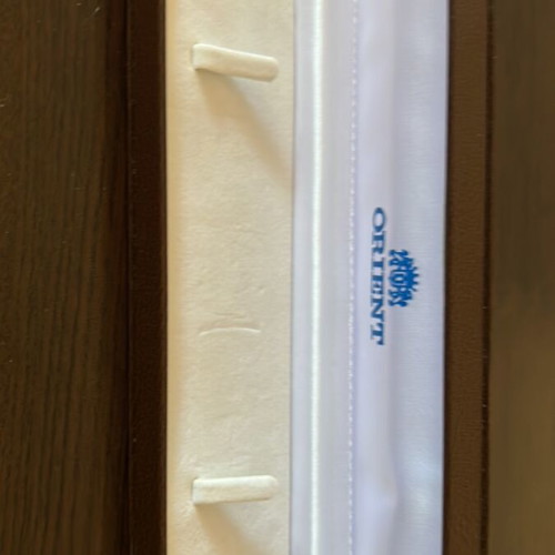 Orient watch case like new with strap and side mark