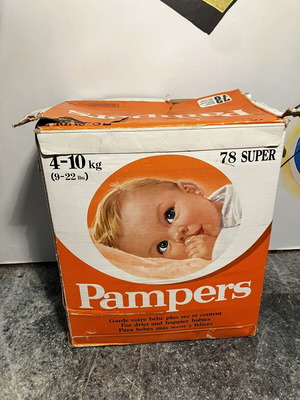 Συλλεκτικό κουτί Pampers ΠΑΣΟΚ Κοσκωτάς 1980