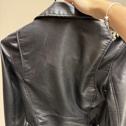 Zara faux leather jacket black, like new, size S