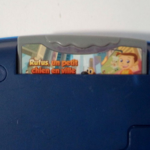 VTech Storio portable console used with Rufus game