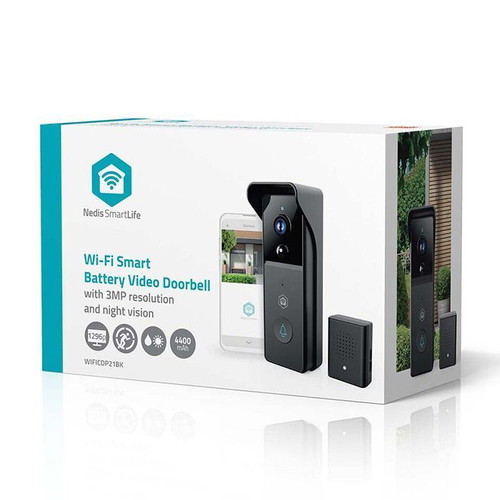 Nedis Smart Wi-Fi Επαναφορτιζόμενη Θυροτηλεόραση Full HD 1296p