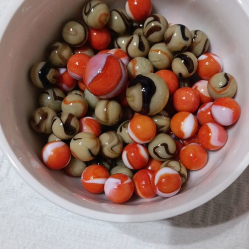 Marbles new, 80 pcs φ16 + 2 pcs φ25