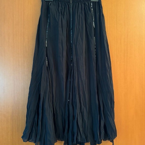 Black skirt with sequin details, like new, size small-medium