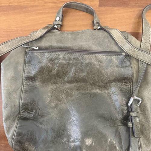 Michael Kors Lisbeth μεσαίο δερμάτινο σακίδιο, σκούρο ελιάς