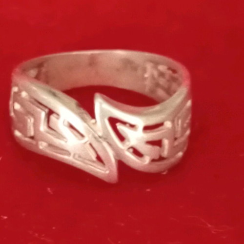 Silver 925 ring ancient Greek style with meander design new