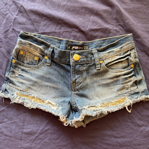Fb Sister denim shorts like new, size XXS, blue