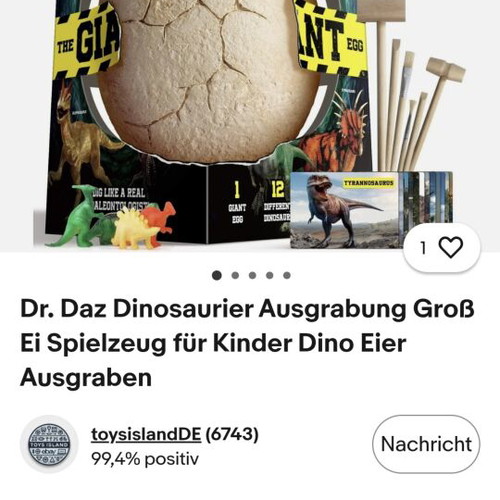 Dinosaur Egg Excavation Set with 12 Miniature Dinosaurs and Tools
