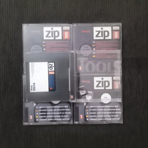 Iomega Zip Disk 100MB Cartridge set of 5 like new