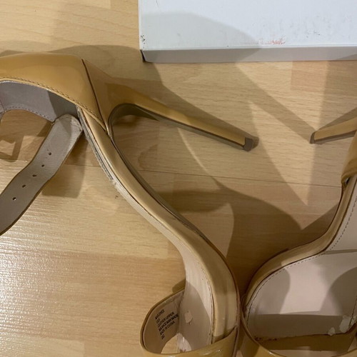 Steve Madden high heel sandals used, beige, size 38.5-39