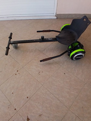 Hoverboard with seat attachment