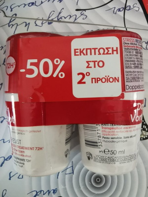 Vichy Promo Stress Resist Roll-On deodorant, pack of 2, 72 hours