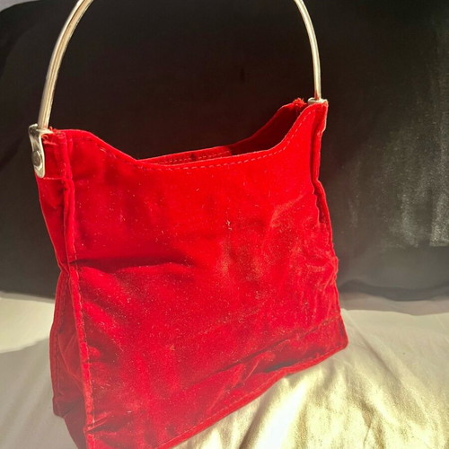 Vintage red velvet handbag Home Of Hai Pamela used