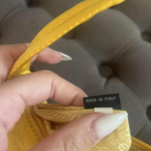 Prada Re Edition bag, yellow, rare colour, authentic