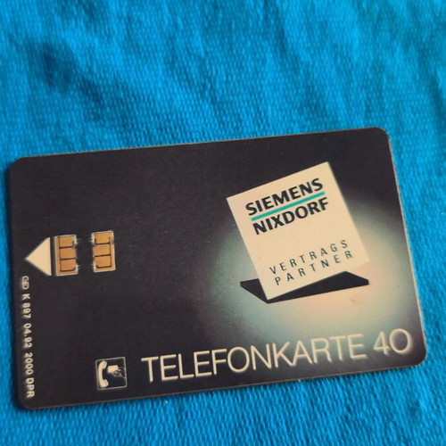 German phone card used