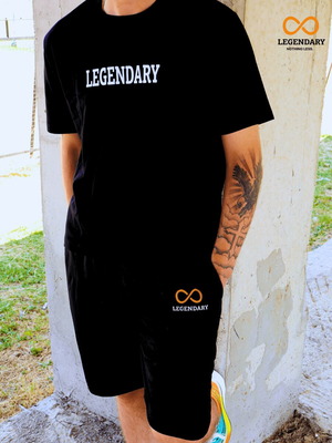 Legendary Fast Dry αθλητικό σορτσάκι μαύρο, καινούργιο, μεγέθη S-2XL