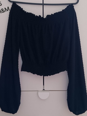 Crop top H&M black size XS like new
