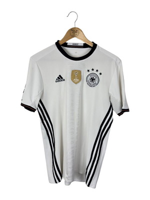Φανέλα ποδοσφαίρου Γερμανίας 2015-16 Adidas μεταχειρισμένη, μέγεθος M, λευκή