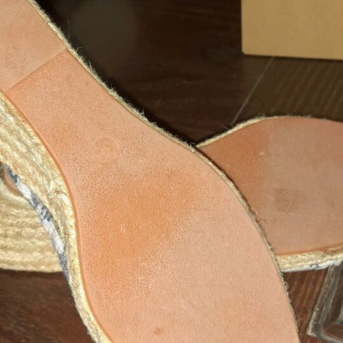 Tamaris platform sandals size 38 used, blue